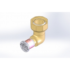 Dux SecuraGold™ Brass Swivel Elbow 12mm x ¾" BSP - SXE24